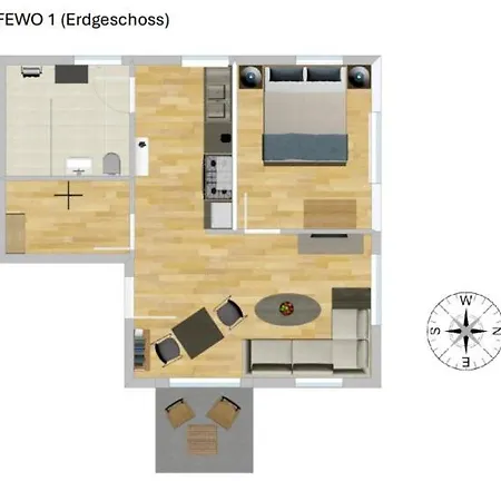 Apartamento Haus Likedeeler 1 Wangerooge